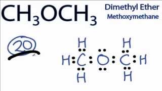 A stepbystep explanation of how to draw the CH3OCH3 Lewis Dot Structure Diethyl ether [upl. by Palecek565]