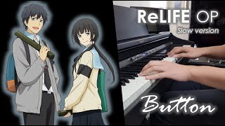 ReLIFE Opening  Button Slow Version  Piano Cover [upl. by Wexler]