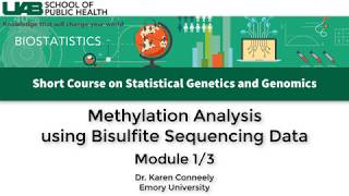 Bisulfite Methylation Sequencing Analysis  Module 1 [upl. by Ogaitnas]