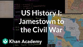 US History Overview 1 Jamestown to the Civil War [upl. by Ardnama]