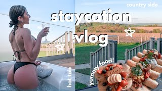 STAYCATION vlog UK  wholesome weekend trip  Waffleswithleila ✨ [upl. by Acebber]