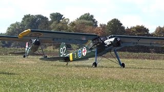 Abfliegen FMSV Kleinenbroich 2x Fieseler Storch [upl. by Adnwahsar]