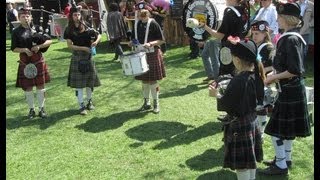 Happy German Bagpipers  Annas Drum Set  16th Highland Gathering in Peine [upl. by Fields]