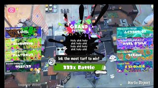 333x battle win  Splatoon 3 Grand festival [upl. by Ahsilef224]