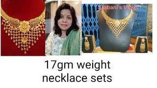 Most demanding Necklace sets 17gm weight Rs128000 [upl. by Orian370]