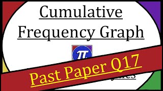 Cumulative Frequency Graph  Exam Question Q17 [upl. by Adok]