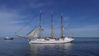 Sail Harlingen 2018 Tall ships leaving [upl. by Neddra328]