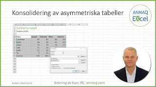 Konsolidering av asymmetriska tabeller [upl. by Ennairek]