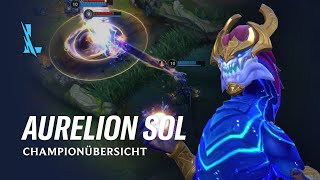 Championübersicht Aurelion Sol  Gameplay – League of Legends Wild Rift [upl. by Odawa710]