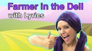 The Farmer in the Dell Nursery Rhyme with Lyrics on Tea Time with Tayla [upl. by Verlie]