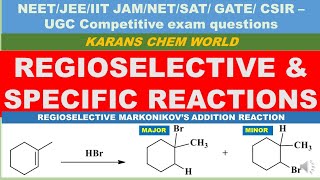 Regioselectivity Regiospecificity diels alder addition elimination Hydroboration reaction [upl. by Ramas]