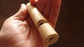 Make a wood whistle in five minutes [upl. by Schou534]