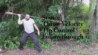 How to throw the atlatl  accurate for hunting Super Educational ATLATL instructional [upl. by Slater364]