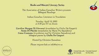 ItalianCanadian Literature in Translation  Books amp Biscotti Literary Series April 12 2022 [upl. by Nicholas]