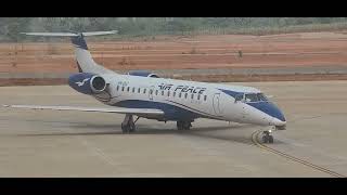 Airpeace Hopper Embraer E145 arriving Chinua Achebe Airport Umueri Anambra State [upl. by Nerat]