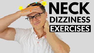 Neck Exercises for Dizziness  Neck Dizziness  Cervicogenic Dizziness [upl. by Cristal]