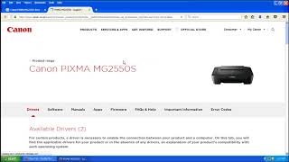 Canon Pixma MG2550 Printer Driver Download [upl. by Nnylyahs]