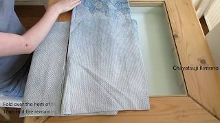 Chayatsuji Kimono  Folding  Haori amp Michiyuki [upl. by Yetnruoc920]