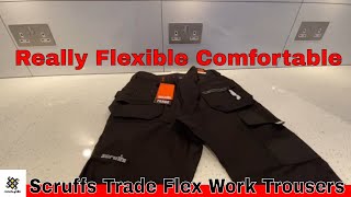 Scruffs Trade Flex Work Trousers  Slim Fit Stretch Straight Leg [upl. by Seavey]