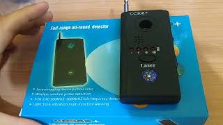 JMDHKK Anti Spy Detector 4in1 Surveillance With Bug Hidden Camera RF amp GPS Detector [upl. by Yrrad985]