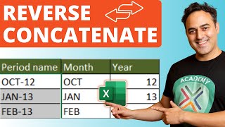 Microsoft Excel String Tricks The Opposite of Concatenate [upl. by Trenna480]