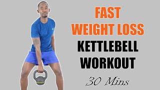 30 Minute FULL BODY KETTLEBELL Workout for Fast Weight Loss [upl. by Odravde750]