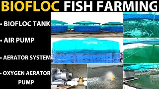 Biofloc Fish Farming Tank  Biofloc Fish Farming  Rajubhai Tradecorp  Aerator Water Oxygen Filter [upl. by Kannav]