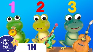 5 Little Speckled Frogs  Nursery Rhymes amp Kids Songs  ABCs and 123s  Learn with CocoMelon [upl. by Orelee]