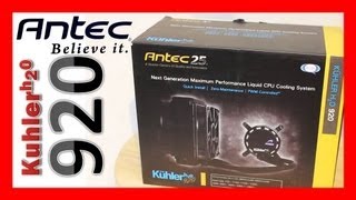 Antec kuhler H20 920 Liquid Cooling System Installation and Review [upl. by Onibas]