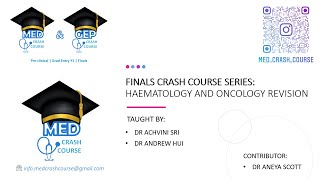 2122 FINALS CRASH COURSE SERIES Haematology and Oncology Revision [upl. by Kepner974]