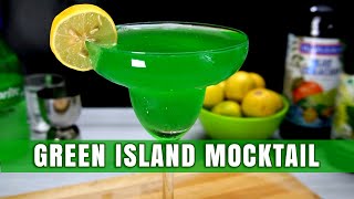 Green Island Mocktail  How to Make Green Island Mocktail  Summer Refreshing Drinks [upl. by Annaeed387]