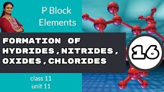 Formation of Hydrides Nitrides Oxideschlorides Part 16 class 11pblock elements [upl. by Luar]