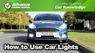 How To Use Car Lights  Learn to drive Car Knowledge [upl. by Arel]