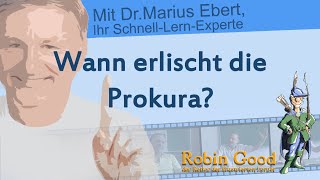 Wann erlischt die Prokura [upl. by Pooi861]