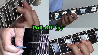 How to Read Guitar Tabs  Pull OFF p wwwFarhatGuitarcom [upl. by Ehcram]