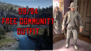 SEPTEMBER 2024 FREE COMMUNITY OUTFIT IN RED DEAD ONLINE [upl. by Oidgime]