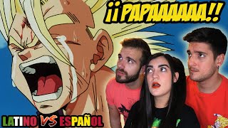 ESPAÑOLES REACCIONAN A DRAGON BALL LATINO VS ESPAÑOL 😱GOKU SE SACRIFICA PARA DERROTAR A CELL😱🔥DBZ🔥 [upl. by Lenoyl]