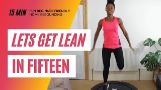 FUN 15 Minute Home Workout  Women’s HIIT Rebounding For Weightloss Low Impact Mini Trampoline [upl. by Kere]