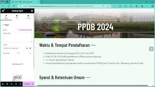 Mengatur Halaman Profil dan PPDB Website SekolahMadrasah dari WebNusantara [upl. by Reich60]