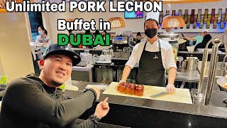 The ULTIMATE UNLI PORK LECHON in DUBAI [upl. by Ecnar302]