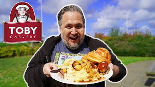 Americans Try Sunday Roast at Toby Carvery for the First Time [upl. by Einrae]