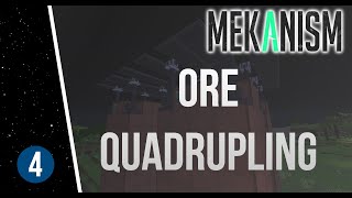 Minecraft  Mekanism Tutorial Part 4 Quadruple Ore Processing [upl. by Tilla]