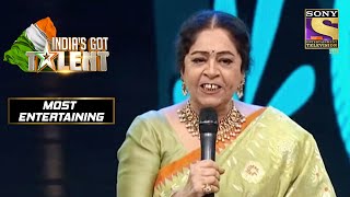 Kirron जी इस Contestant के बोलने के तरीक़े पर भड़की  Indias Got Talent Season 8 Most Entertaining [upl. by Nada]