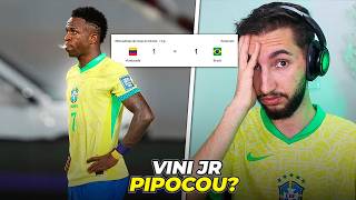 Brasil 1 x 1 Venezuela  BRASIL MUITO MAL Vini Jr quotpipocouquot dnv🍿 [upl. by Dominic]