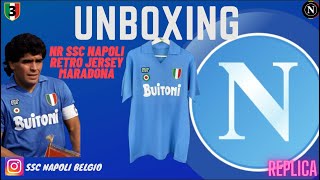 UNBOXING SSC Napoli Maradona Retro NR Jersey Maglia jersey sscnapoli maradona napoli maglia [upl. by Lamb]