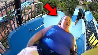 Top 10 MOST HILARIOUS Waterslide Fails Best amp Funniest Waterslides Fails [upl. by Alegnatal565]