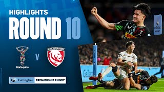 Harlequins v Gloucester  HIGHLIGHTS  9 Try Twickenham Showstopper  Gallagher Premiership 202324 [upl. by Cud]