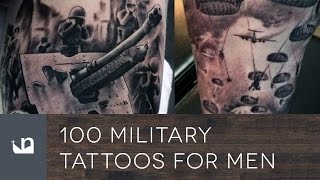 100 Military Tattoos For Men [upl. by Lannie]