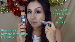 How to apply use Kryolan Tv Paint Stick Foundation  Makeup With Raji [upl. by Suilmann]