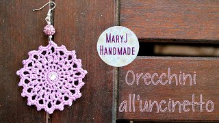 Tutorial orecchini alluncinetto  Deep Purple [upl. by Sofer]